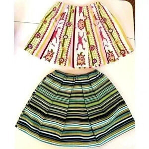 Two Girl’s Size 2/3T  Pleated Skirts by Jack and Willa Designs